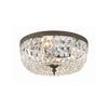 Crystorama Waltham 14'' Flush Mount in English Bronze - Front View