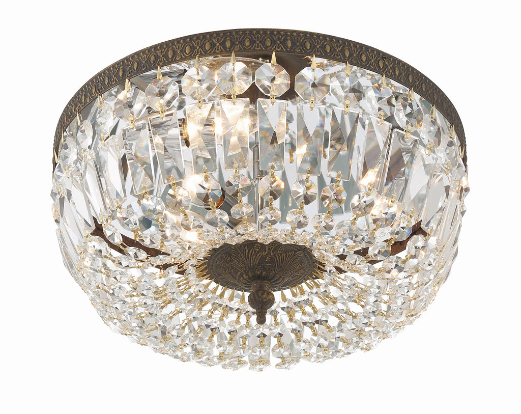 Crystorama Waltham 14'' Flush Mount in English Bronze - Additional View