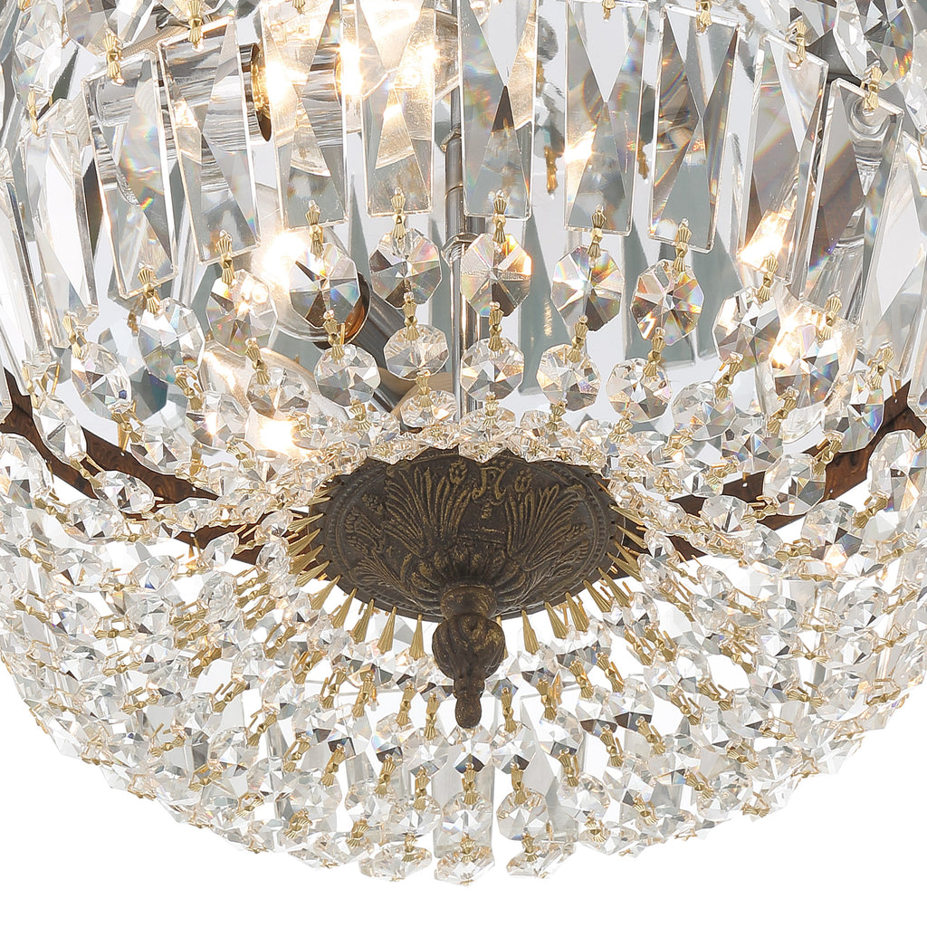 Crystorama Waltham 14'' Flush Mount in English Bronze - Additional View