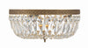 Crystorama Waltham 14'' Flush Mount in Olde Brass - Additional View