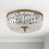 Crystorama Waltham 14'' Flush Mount in Olde Brass - Lifestyle View