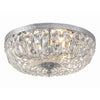 Crystorama Waltham 16'' Flush Mount in Polished Chrome - Front View