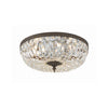 Crystorama Waltham 16'' Flush Mount in English Bronze - Front View