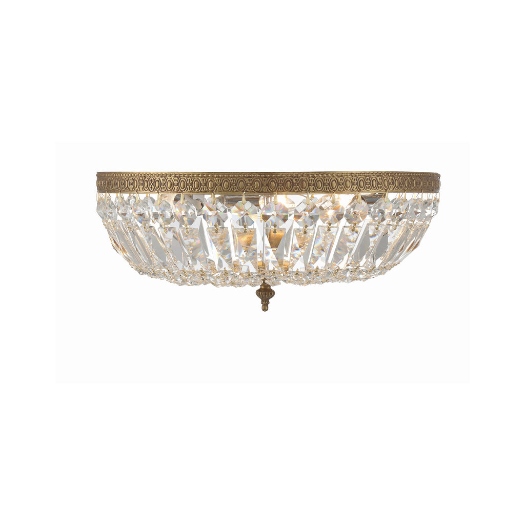 Crystorama Waltham 16'' Flush Mount in Olde Brass - Additional View