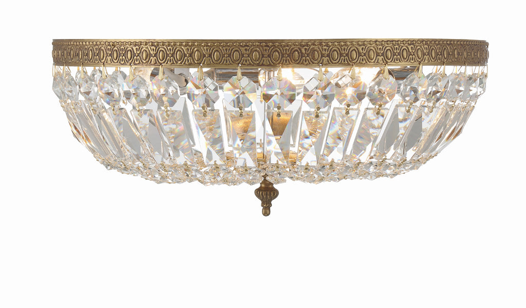 Crystorama Waltham 16'' Flush Mount in Olde Brass - Additional View