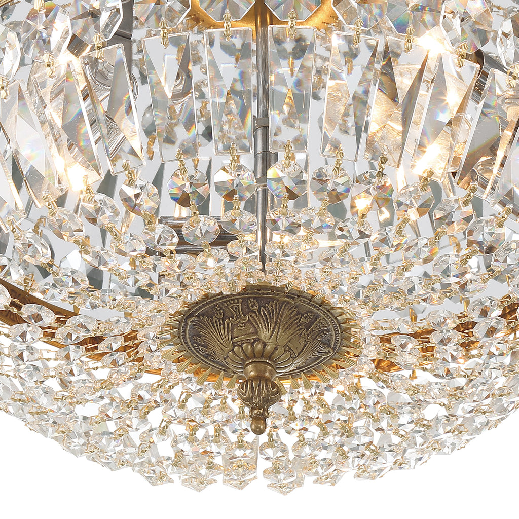 Crystorama Waltham 16'' Flush Mount in Olde Brass - Additional View