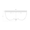 Crystorama Waltham 16'' Flush Mount - Product Dimensions
