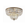 Crystorama Waltham 18'' Flush Mount in Olde Brass - Front View