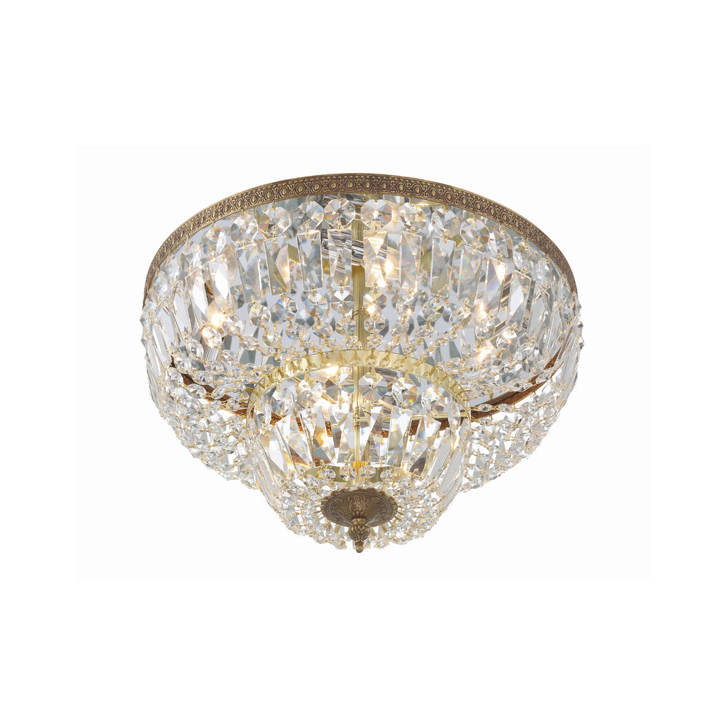Crystorama Waltham 18'' Flush Mount in Olde Brass - Additional View