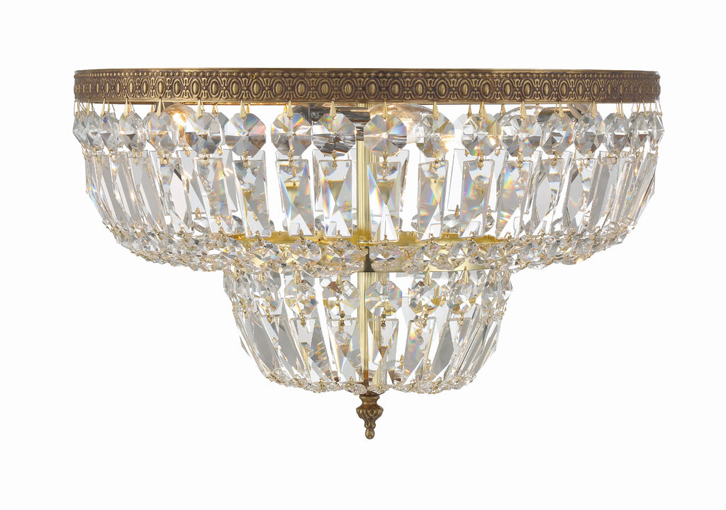 Crystorama Waltham 18'' Flush Mount in Olde Brass - Additional View