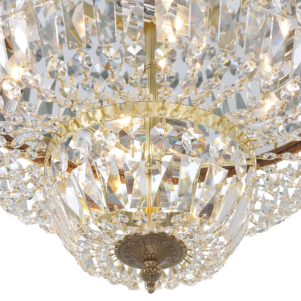 Crystorama Waltham 18'' Flush Mount in Olde Brass - Additional View