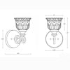 Crystorama Norwalk 6.25'' Sconce - Product Dimensions