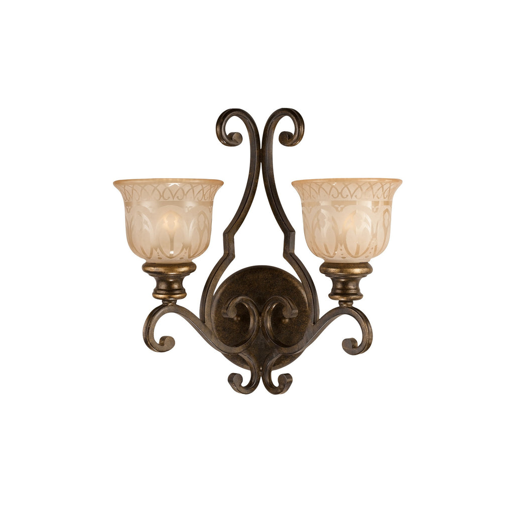 Crystorama Norwalk 16'' Sconce in Bronze Umber - Front View