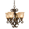 Crystorama Norwalk 16'' Chandelier in Bronze Umber - Front View
