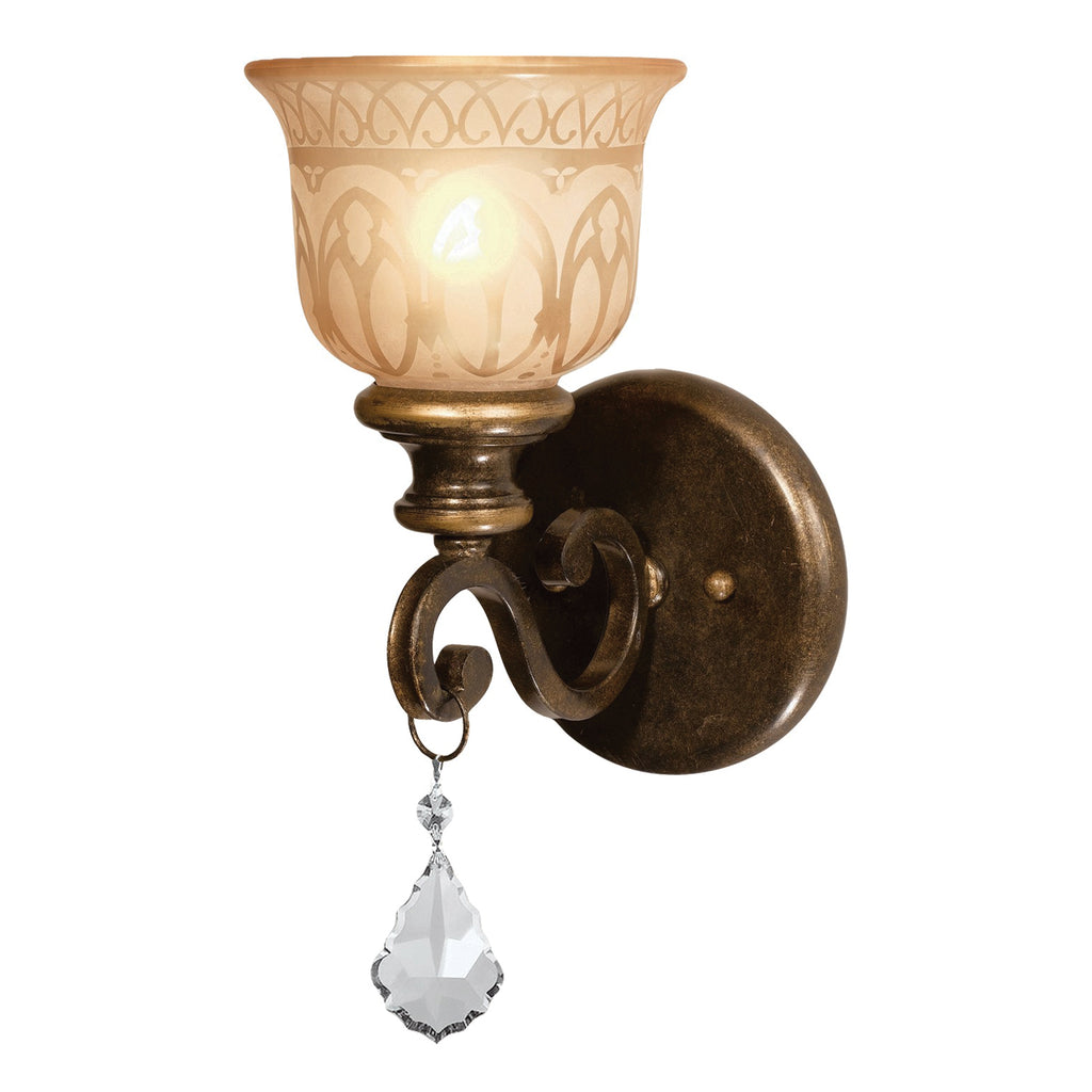 7501-BU-CL-MWP Norwalk 1 Light Sconce | Main Image