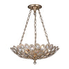 7584-DT Sterling 3 Light Chandelier | Main Image