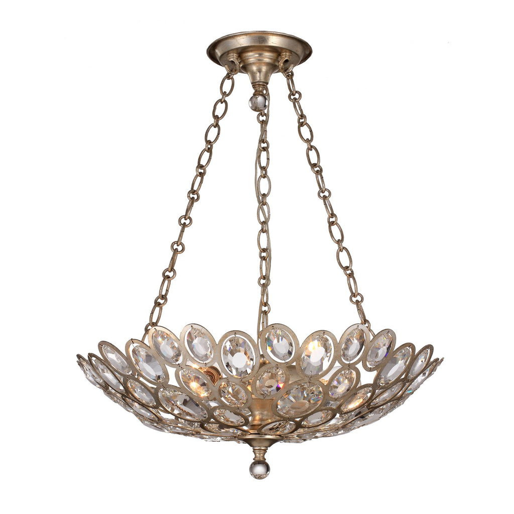 7584-DT Sterling 3 Light Chandelier | Main Image