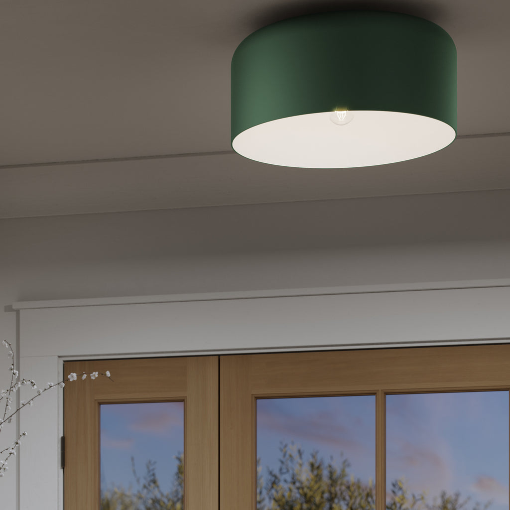 7705401-145 Malone 1 Light Flush | Lifestyle Image