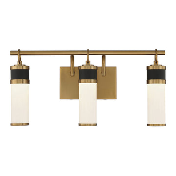 Matte Black with Warm Brass