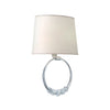 Crystorama Mirage 10'' Sconce in Polished Nickel - Front View
