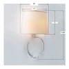 Crystorama Mirage 10'' Sconce - Product Dimensions