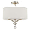 8005-PN_CEILING Mirage 3 Light Semi Flush Mount | Main Image