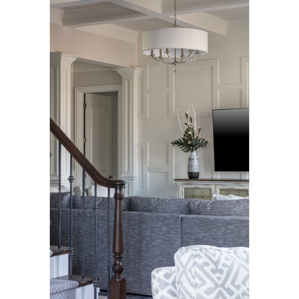 Crystorama Mirage 30'' Chandelier in Polished Nickel - Lifestyle View