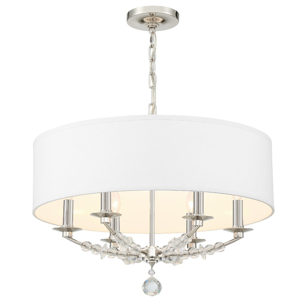 8016-PN Mirage 6 Light Chandelier | Alternate Image