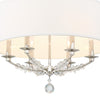 8016-PN Mirage 6 Light Chandelier | Alternate Image