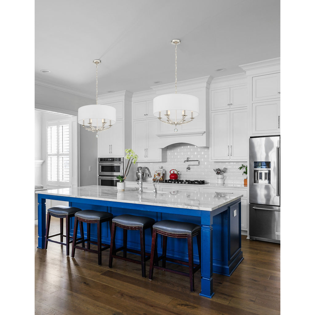 Crystorama Mirage 24'' Chandelier in Polished Nickel - Lifestyle View