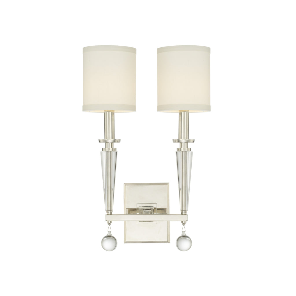 Crystorama-OPEN-BOX Paxton 2 Light Sconce in Polished Nickel - Additional View