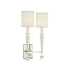 Crystorama-OPEN-BOX Paxton 2 Light Sconce in Polished Nickel - Front View
