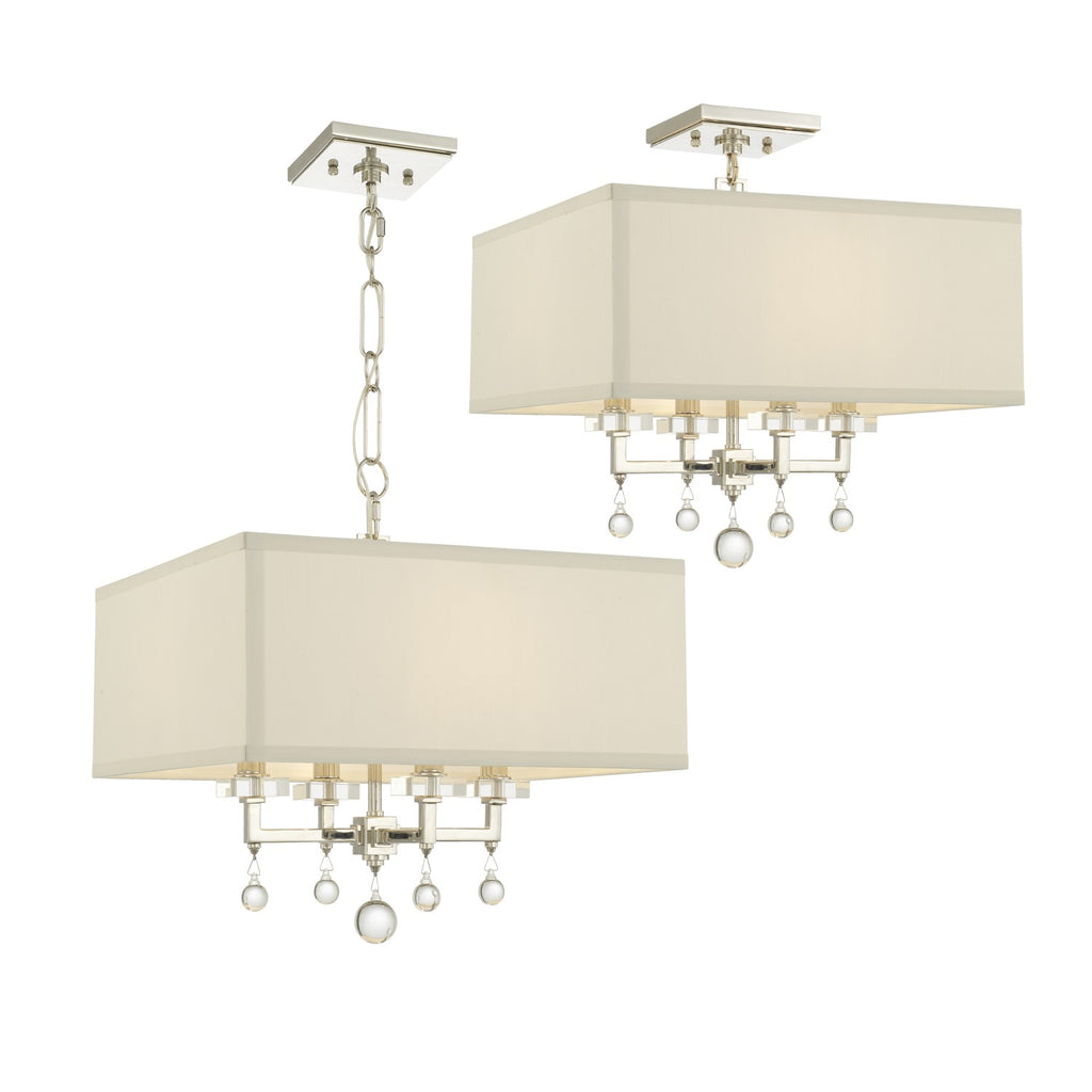 8105-PN Paxton 4 Light Chandelier | Alternate Image