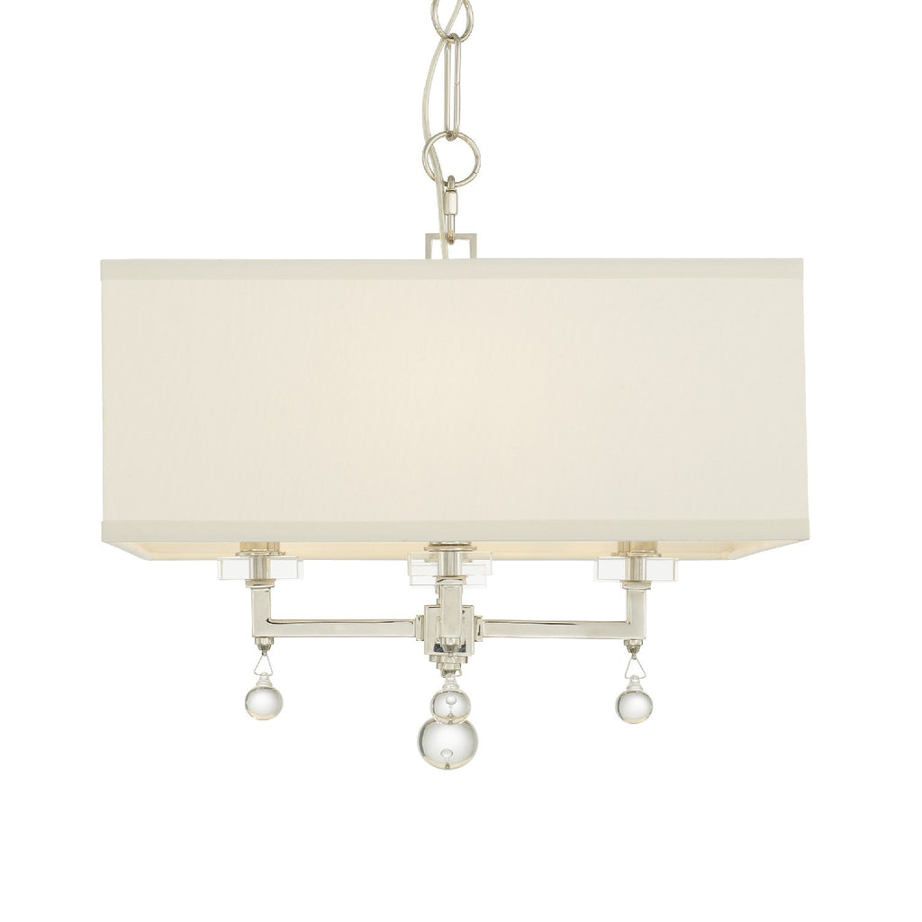 8105-PN Paxton 4 Light Chandelier | Alternate Image