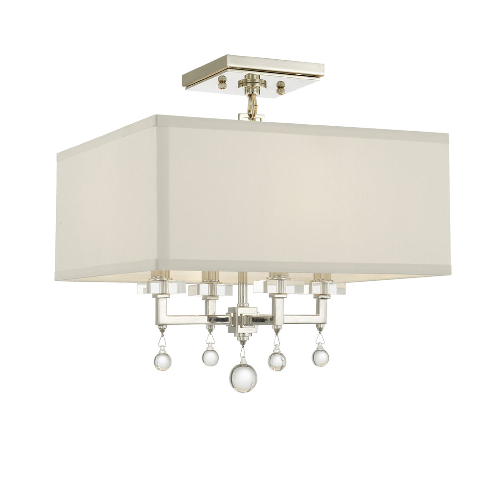 8105-PN_CEILING Paxton 4 Light Semi Flush | Main Image