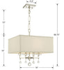 8105-PN_CEILING Paxton 4 Light Semi Flush | Dimensions Image