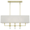 8109-AG Paxton 8 Light Linear Chandelier | Alternate Image