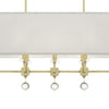 8109-AG Paxton 8 Light Linear Chandelier | Alternate Image