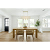Crystorama Paxton 38'' Linear Chandelier in Aged Brass - Lifestyle View