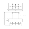 Crystorama Paxton 38'' Linear Chandelier - Product Dimensions