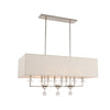 Crystorama Paxton 38'' Linear Chandelier in Polished Nickel - Additional View