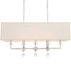 8109-PN Paxton 8 Light Linear Chandelier | Alternate Image