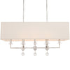 Crystorama Paxton 38'' Linear Chandelier in Polished Nickel - Additional View