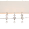Crystorama Paxton 38'' Linear Chandelier in Polished Nickel - Additional View