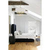 Crystorama Paxton 25.5'' Chandelier in Aged Brass - Lifestyle View