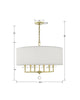 8116-AG Paxton 6 Light Chandelier | Dimensions Image