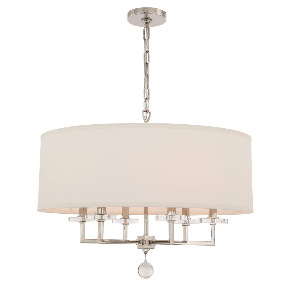 8116-PN Paxton 6 Light Chandelier | Main Image