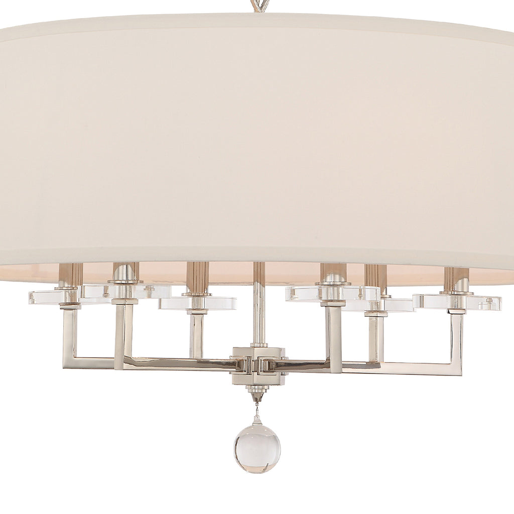 Crystorama Paxton 25.5'' Chandelier in Polished Nickel - Additional View