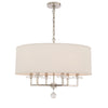 Crystorama Paxton 25.5'' Chandelier in Polished Nickel - Front View