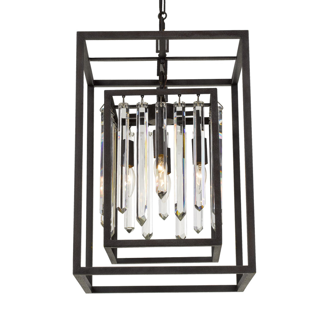 8404-FB Hollis 4 Light Lantern Chandelier | Alternate Image